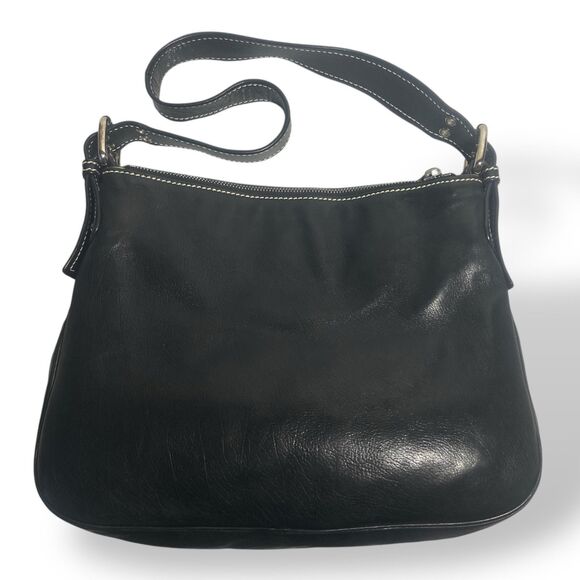 Vintage Mark Jacobs Black Genuine Leather Shoulder Hobo Bag Multi Pocket Purse - Picture 7 of 16